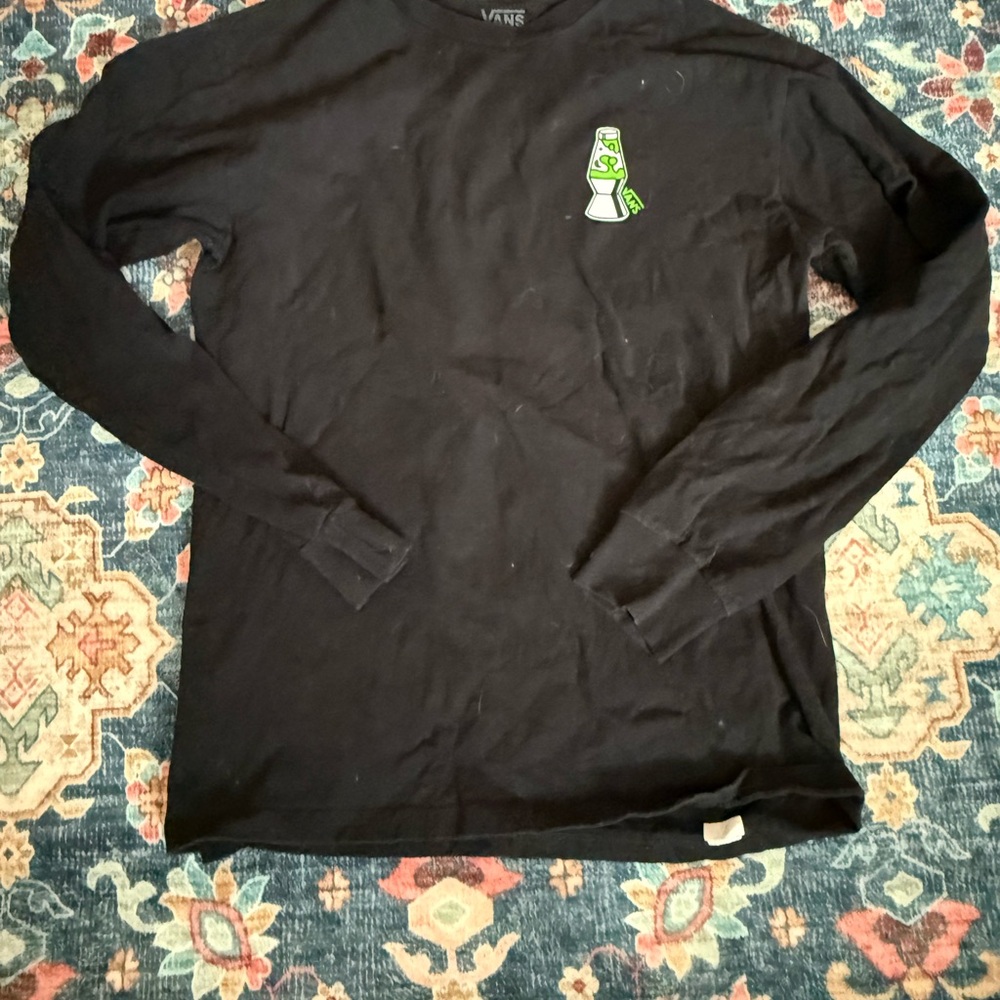 Vans Black Long Sleeve Tee with Graphic